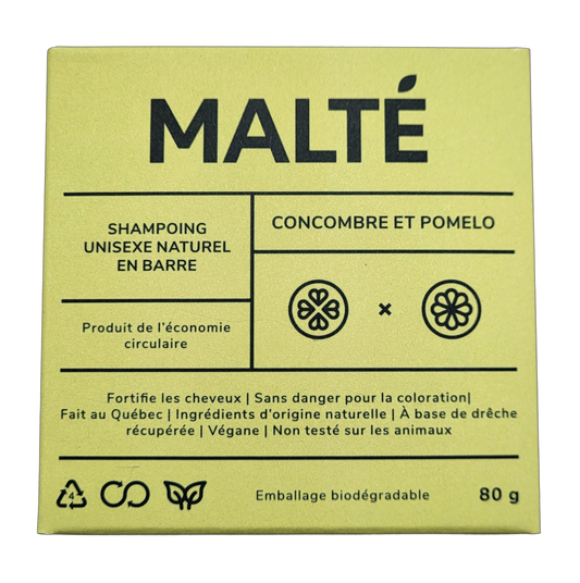 Shampoing en barre - Concombre et pomelo