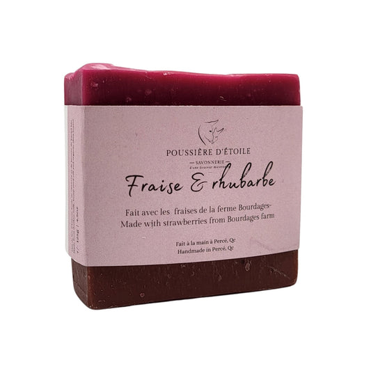 Savon fraise et rhubarbe